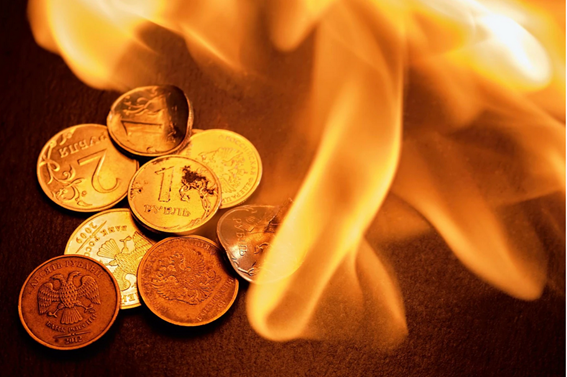burning coins
